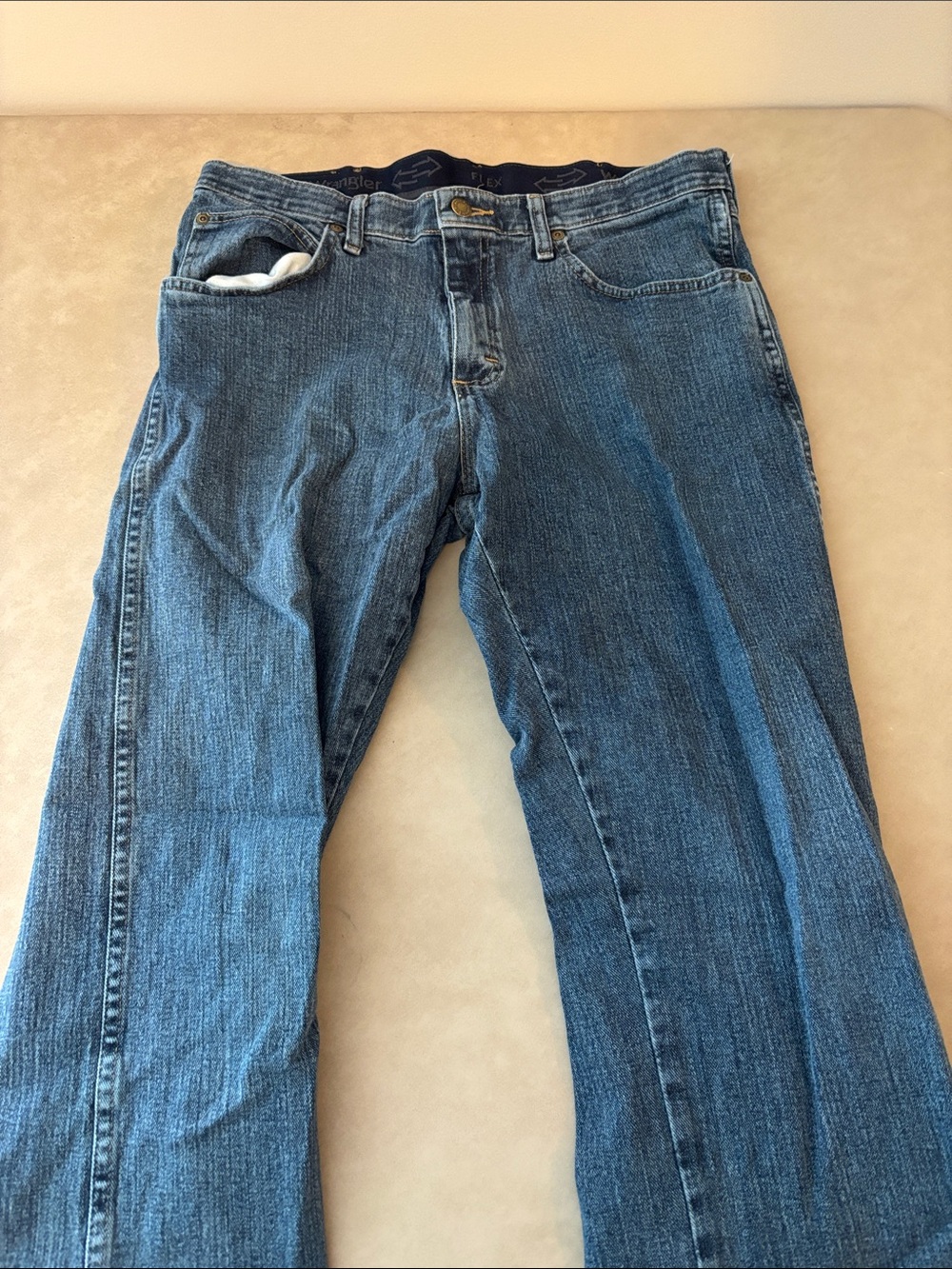 Wrangler Light Blue Denim Jeans - Interior Label View